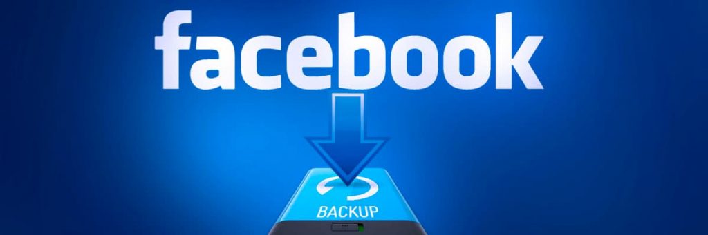 como fazer backup das fotos do facebook